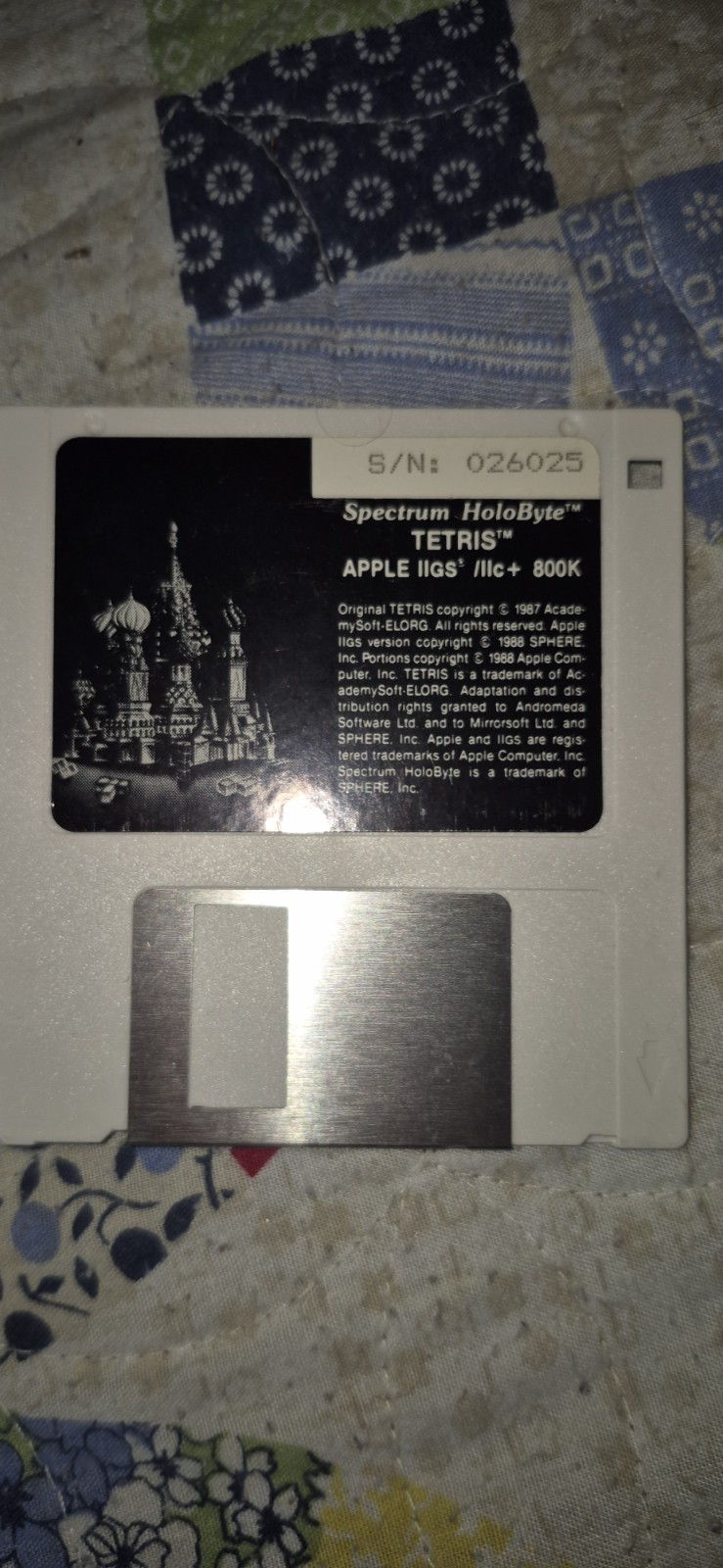 Tetris – Apple II – Spectrum Holybyte – CIB (1988)