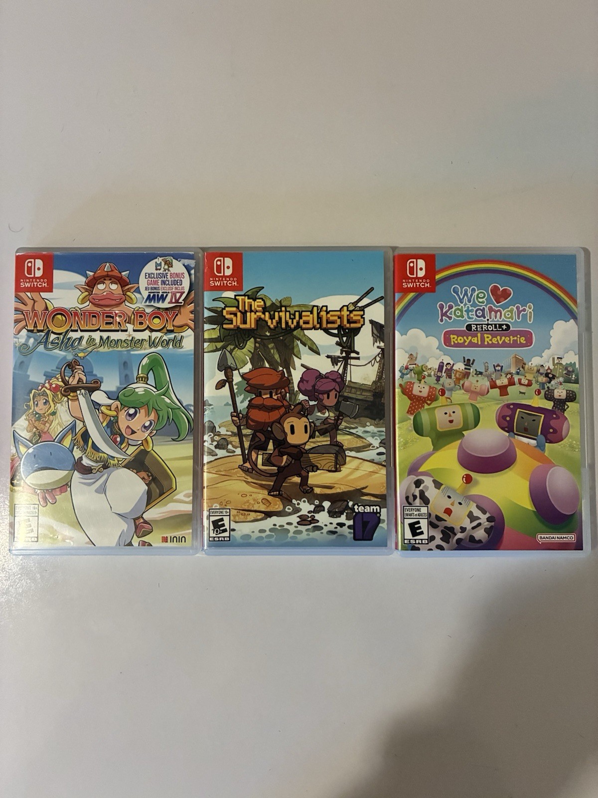 Nintendo Switch Game Lot 3 | Wonderboy | The Survivalists | We Love Katamari