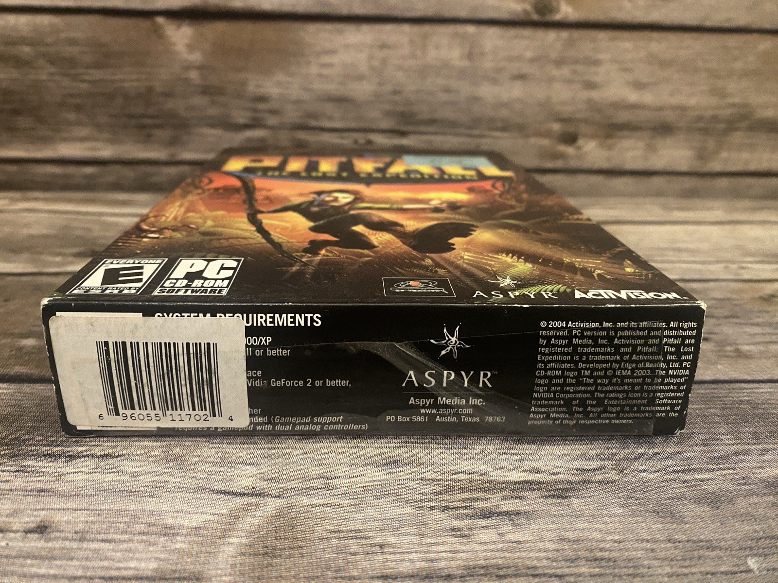 Pitfall: The Lost Expedition PC Rare CDROM Game 2 Disc 2004 CIB Box Manual Game