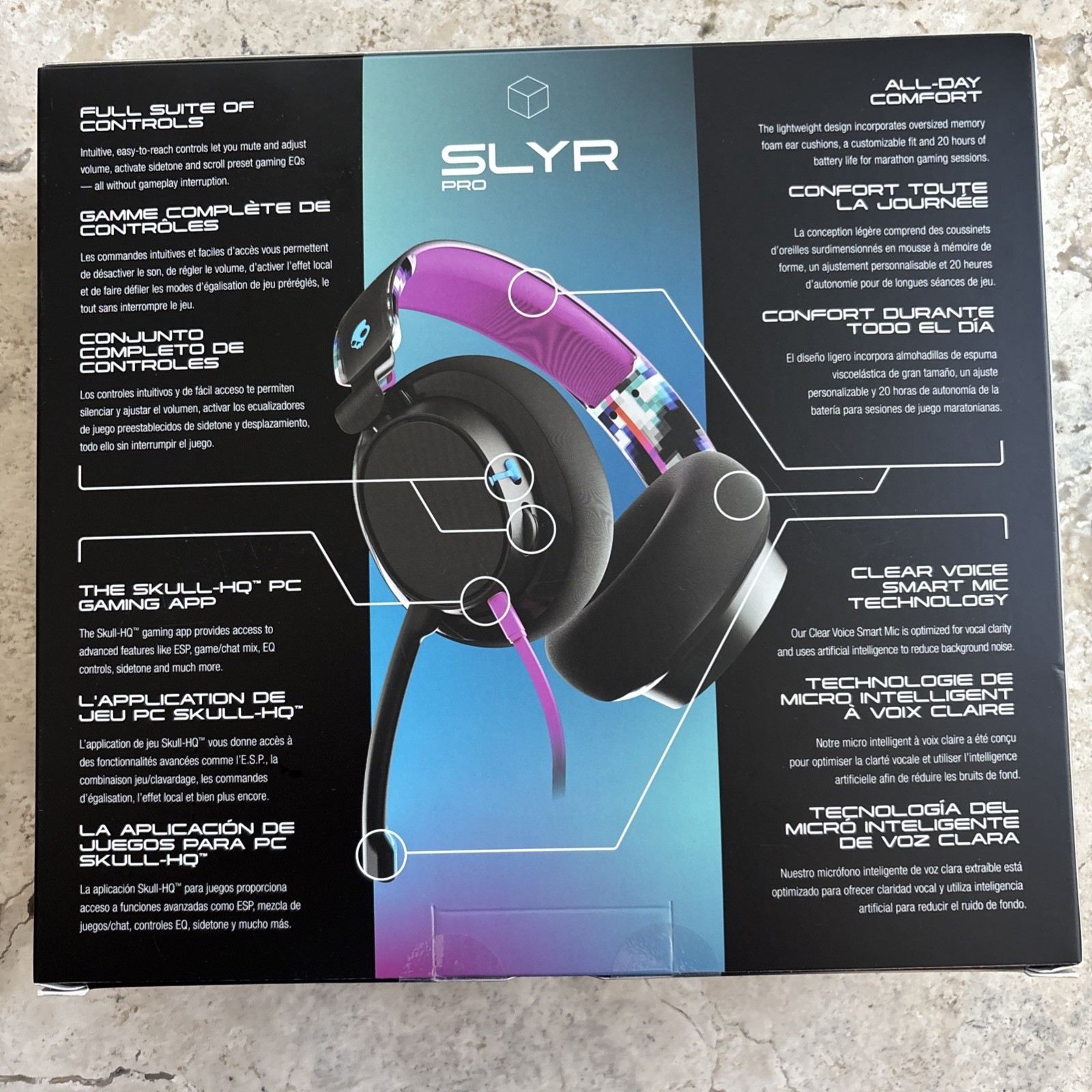 Skullcandy SLYR Pro Wired Gaming Headset – Black/Pink DigiHype