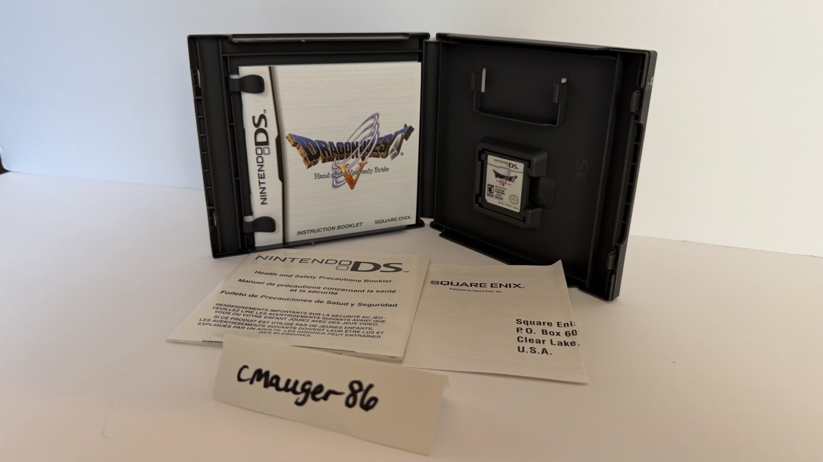Square Enix Dragon Quest V Nintendo DS NTSC-U/C E10+ 2009 JRPG w/ Case & Manual