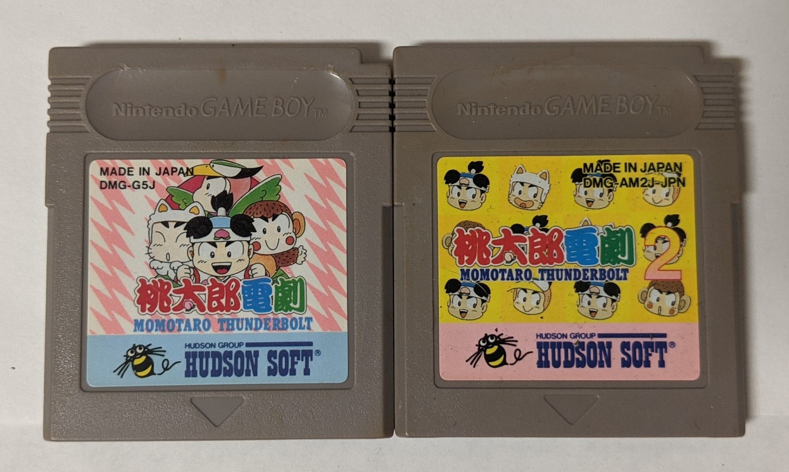 Nintendo Game Boy Japanese Lot of 2 – Momotarou Thunderbolt 1 & 2 – DScx23