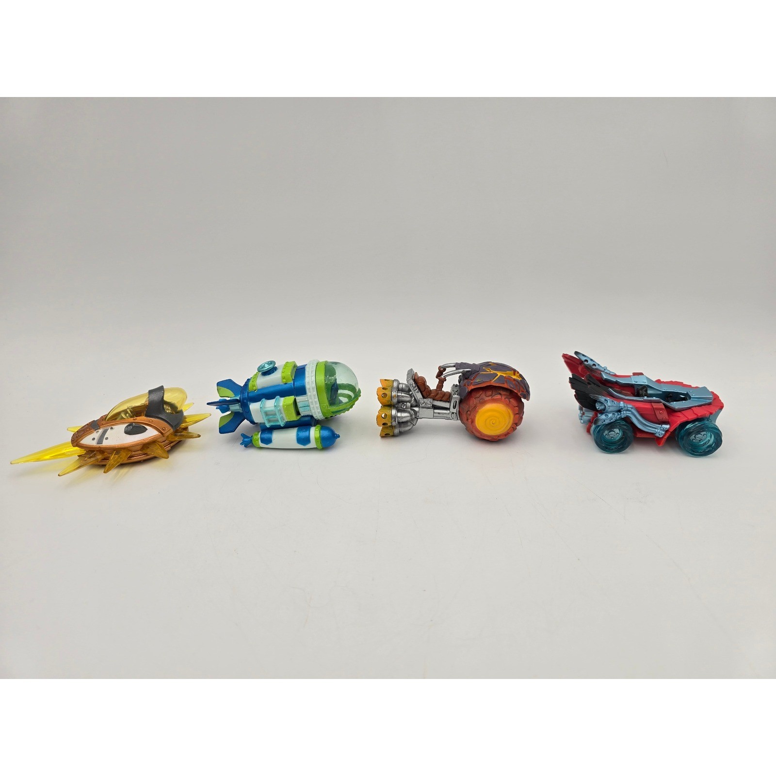 Skylanders SuperChargers Vehicle Lot 7 Figures Sea Shadow Shark Tank Reef Ripper