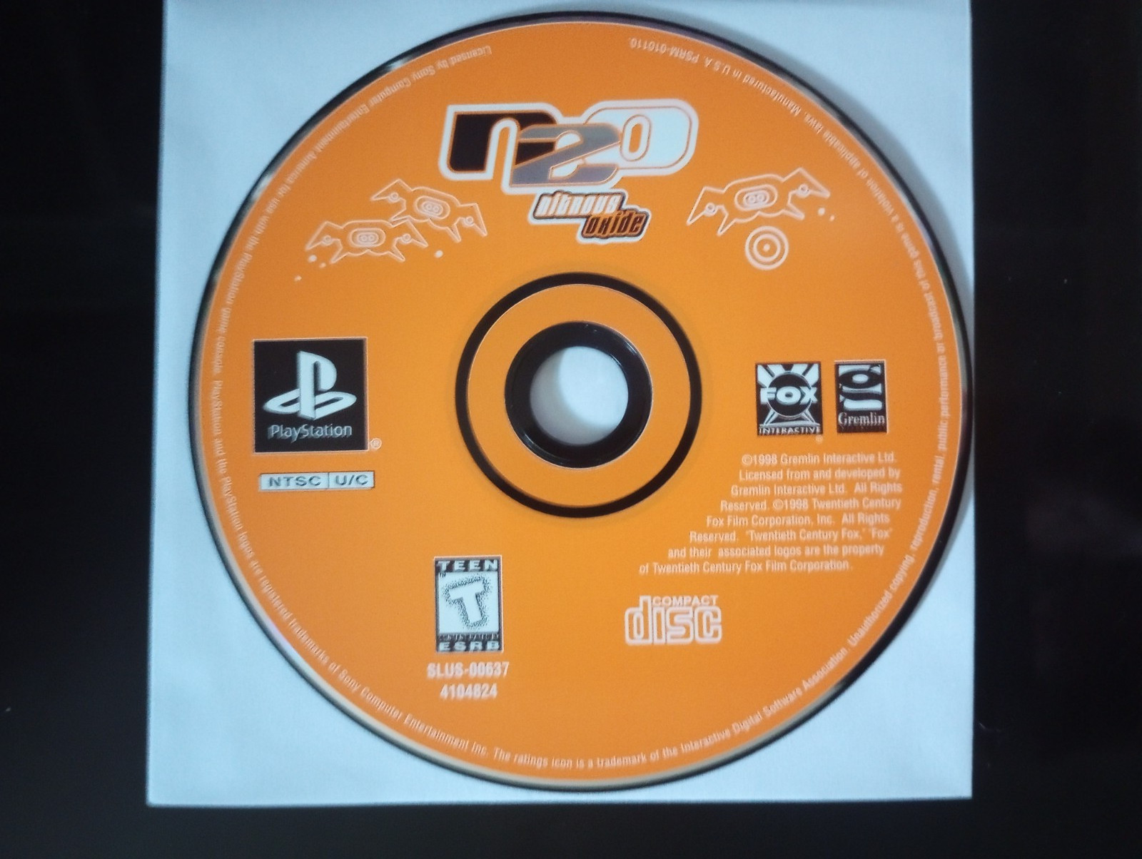N2O: Nitrous Oxide (Sony PlayStation 1, 1998) ****TESTED****