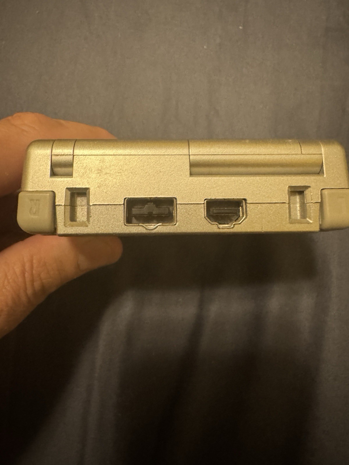 Nintendo Game Boy Advance SP AGS-001 Silver w/ Charger and Game