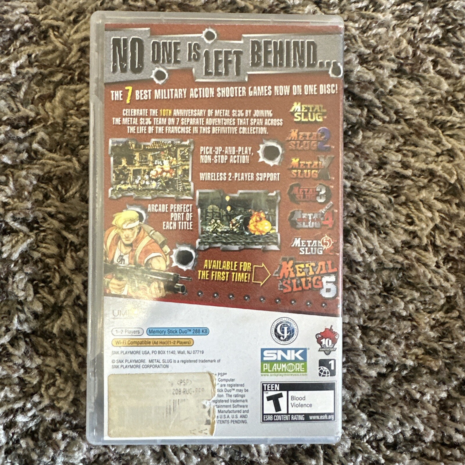 Metal Slug Anthology (Sony PSP, 2007) Complete CIB