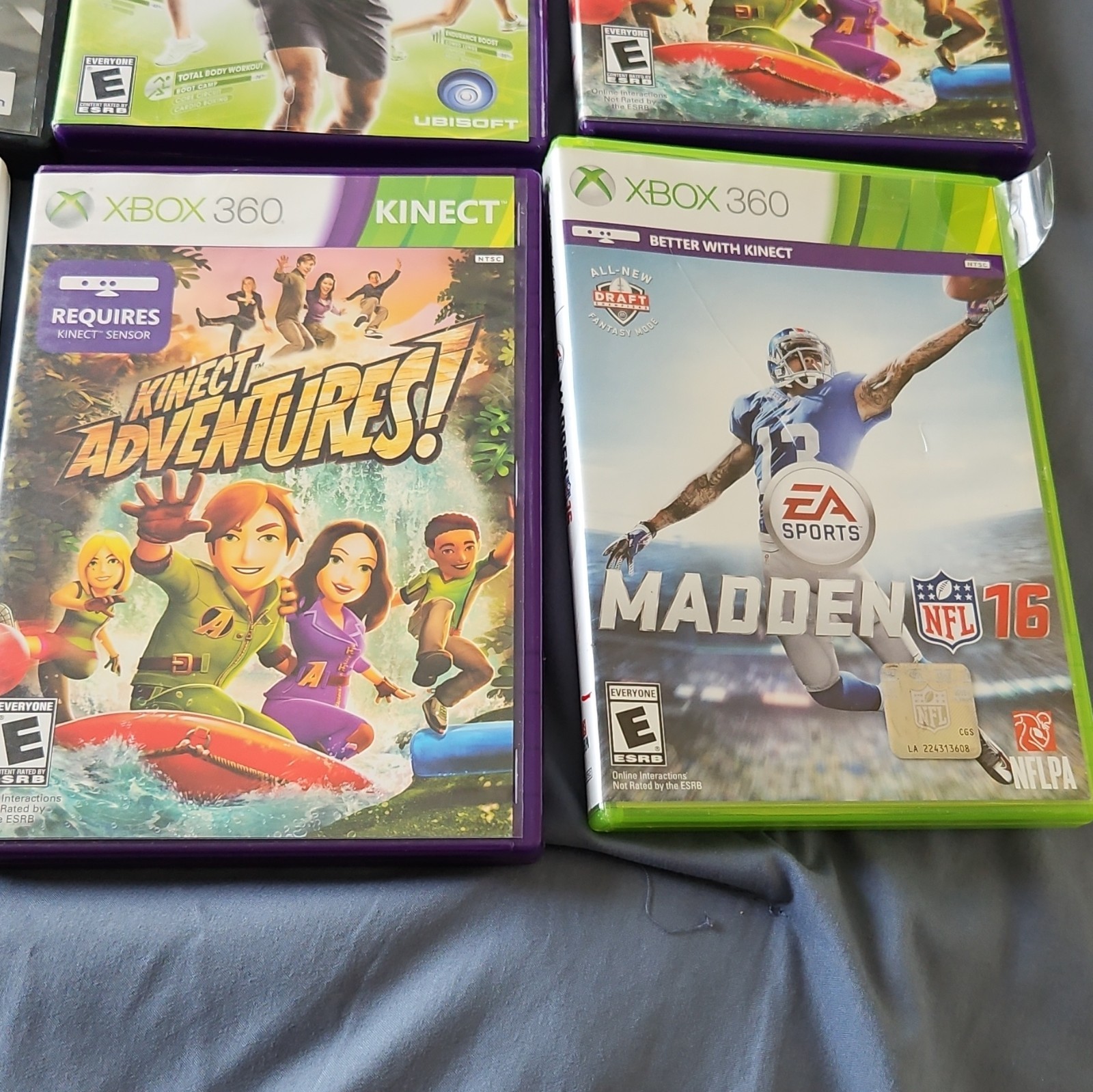 Microsoft Nintendo Mixed Lot Video Games Xbox 360 Kinect Wii PS2. Untested.