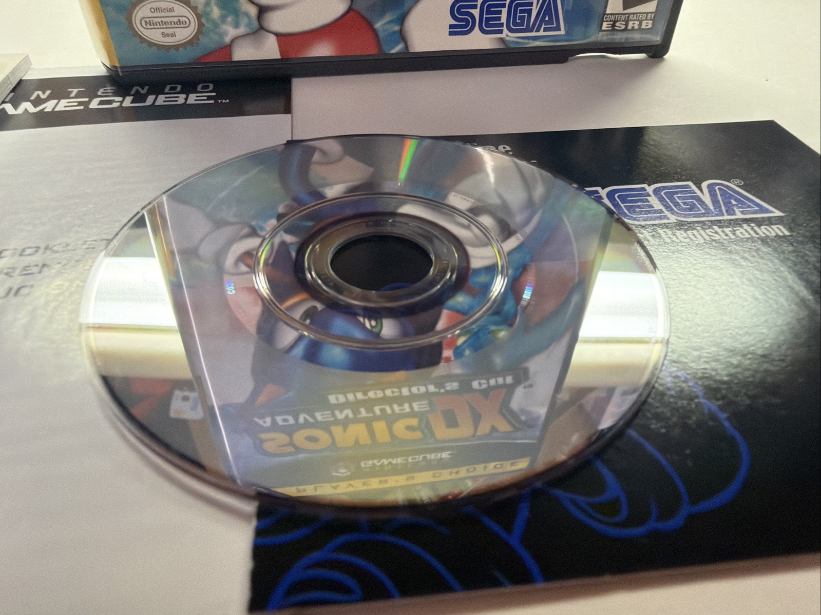 Sonic Adventure DX: Director’s Cut (Nintendo GameCube, 2003) Cib With Reg Card