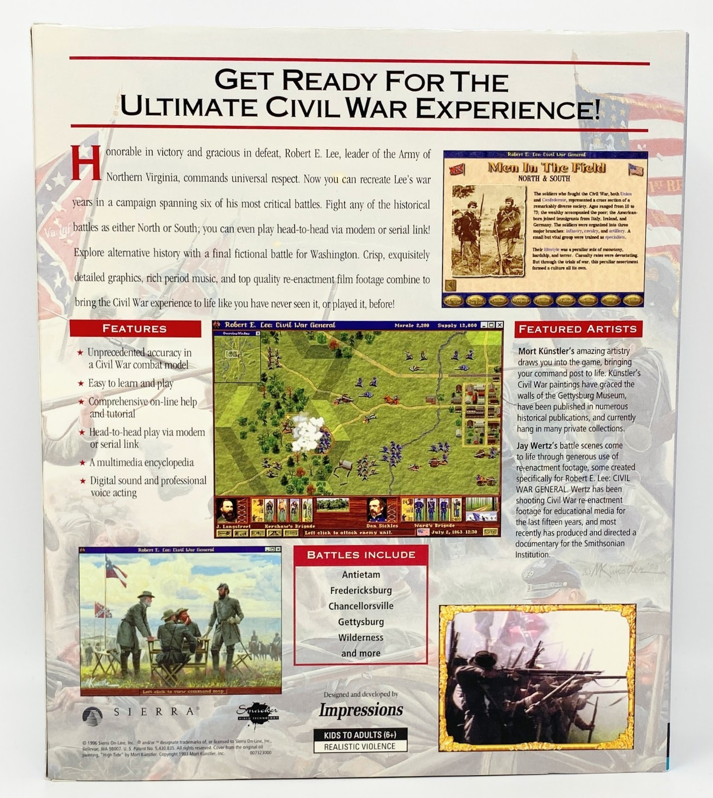 Lot of 3 Civil War PC Games – North VS South, American Civil War… VG/NEW