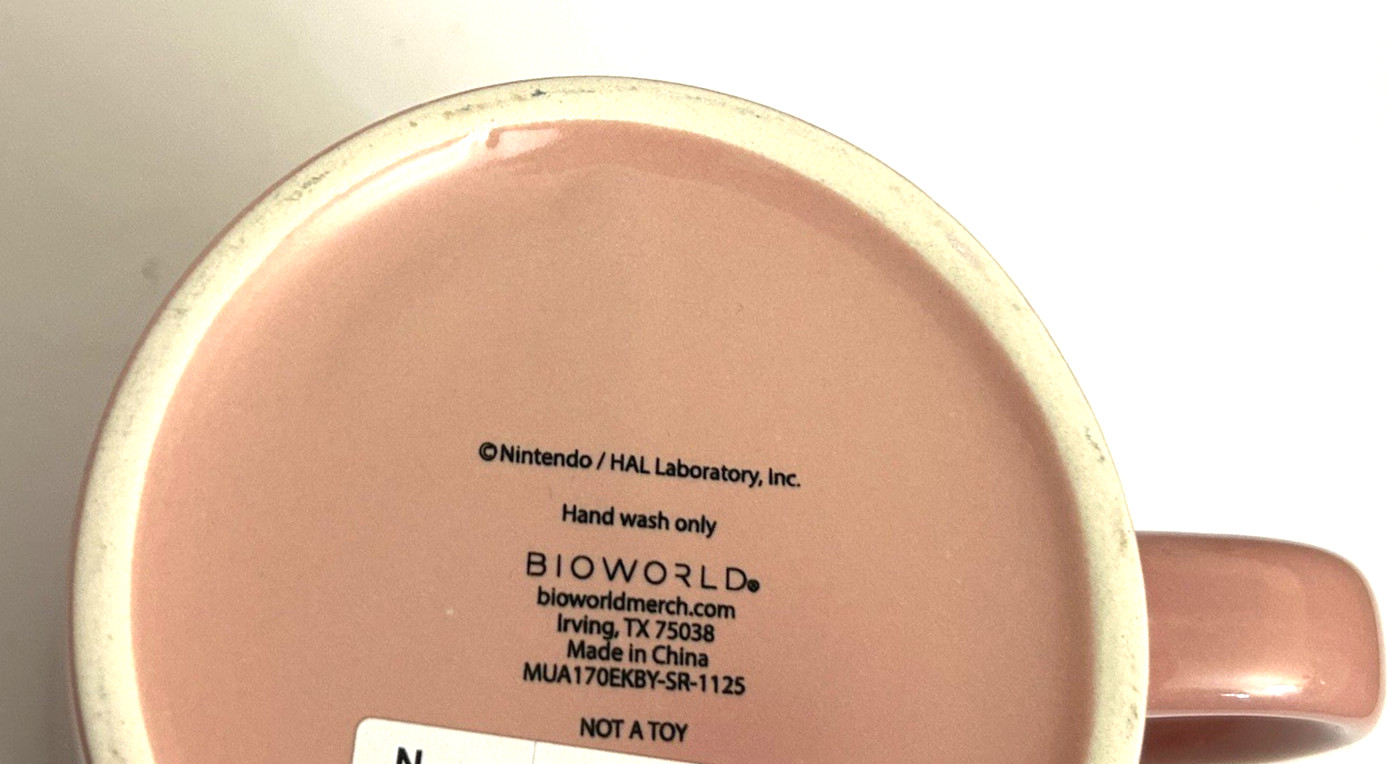 Nintendo “Kirby” Ceramic Mug from Bioworld, New & unused