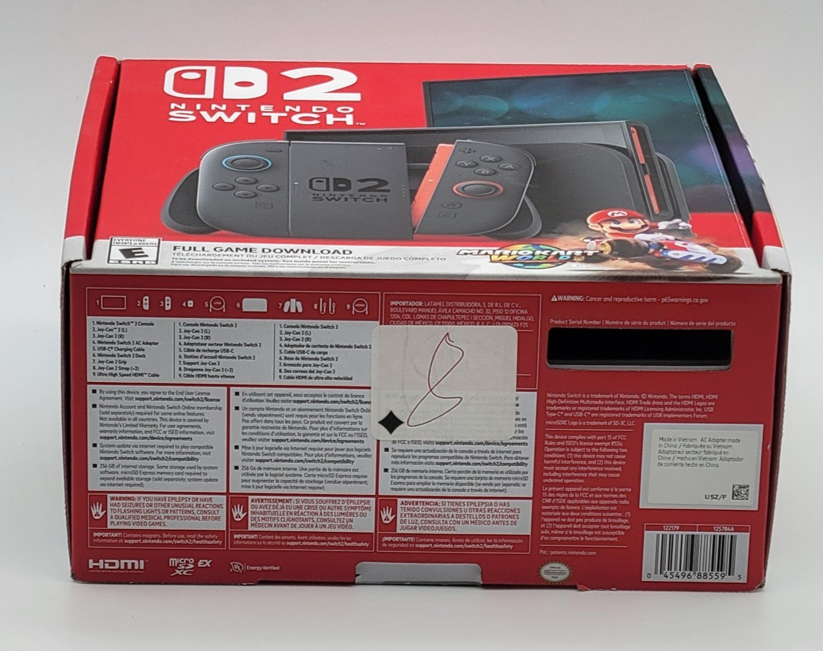 NINTENDO SWITCH 2 HANDHELD NO CONSOLE BOX ONLY