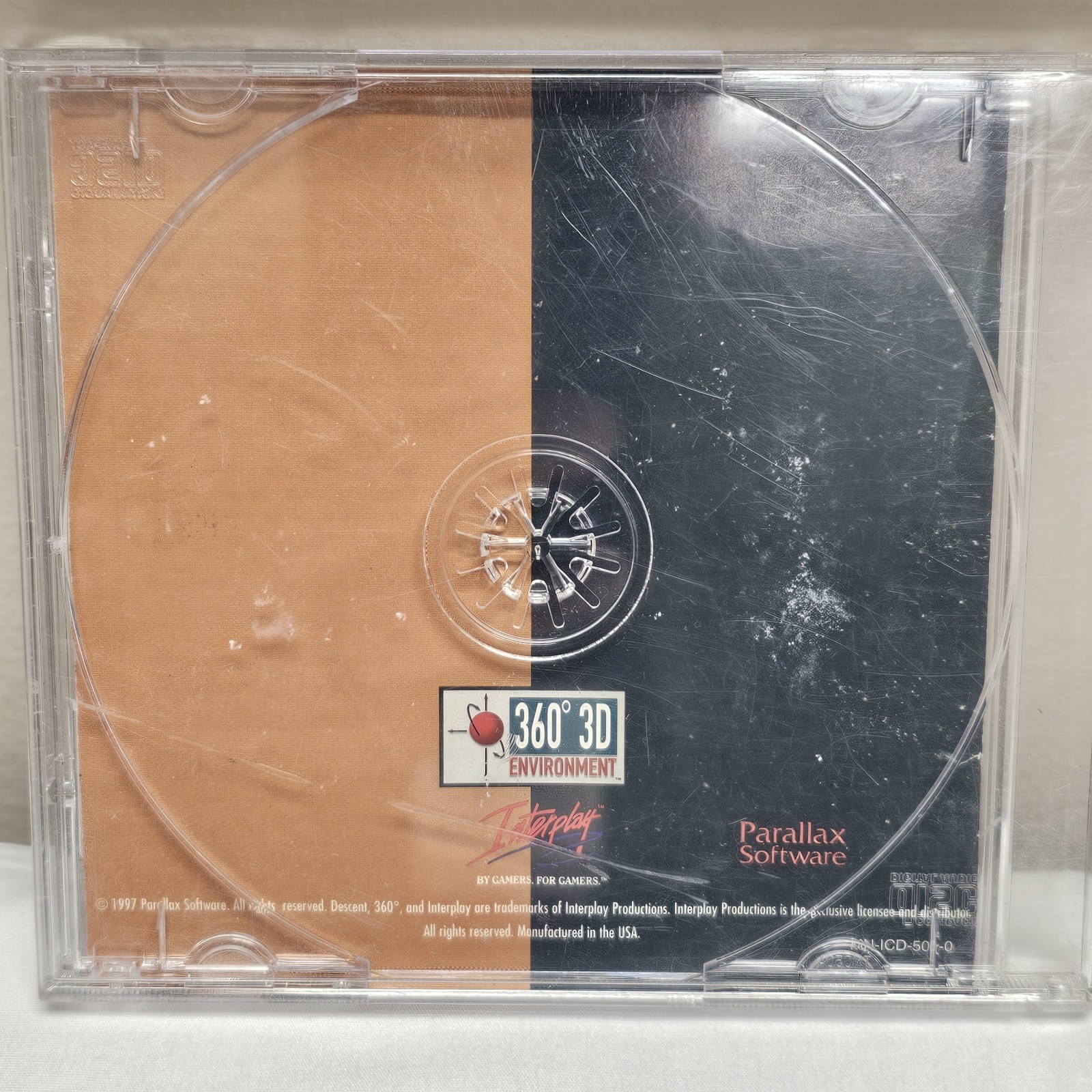 Descent PC DOS CD-ROM Game 1997 Interplay Parallax w Manual Untested