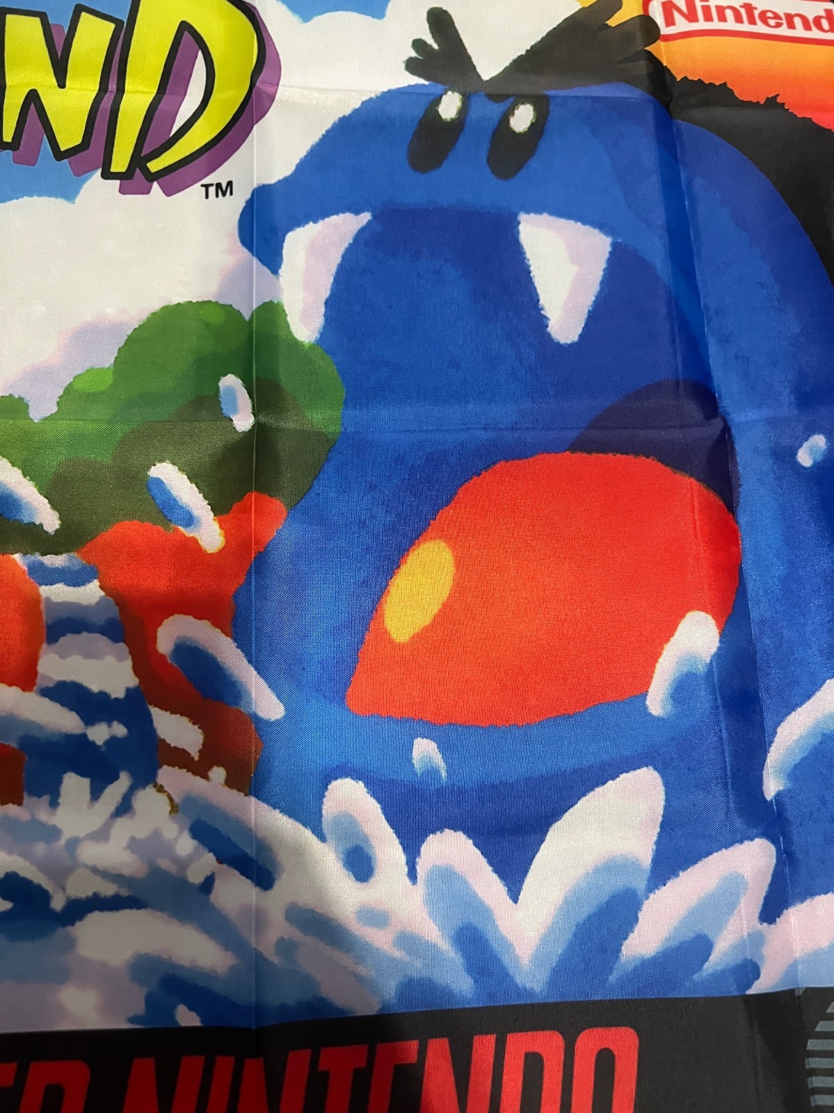 Super Mario World 2 Yoshi’s Island Custom Wall Flag Tapestry 2 x 3 Ft SNES