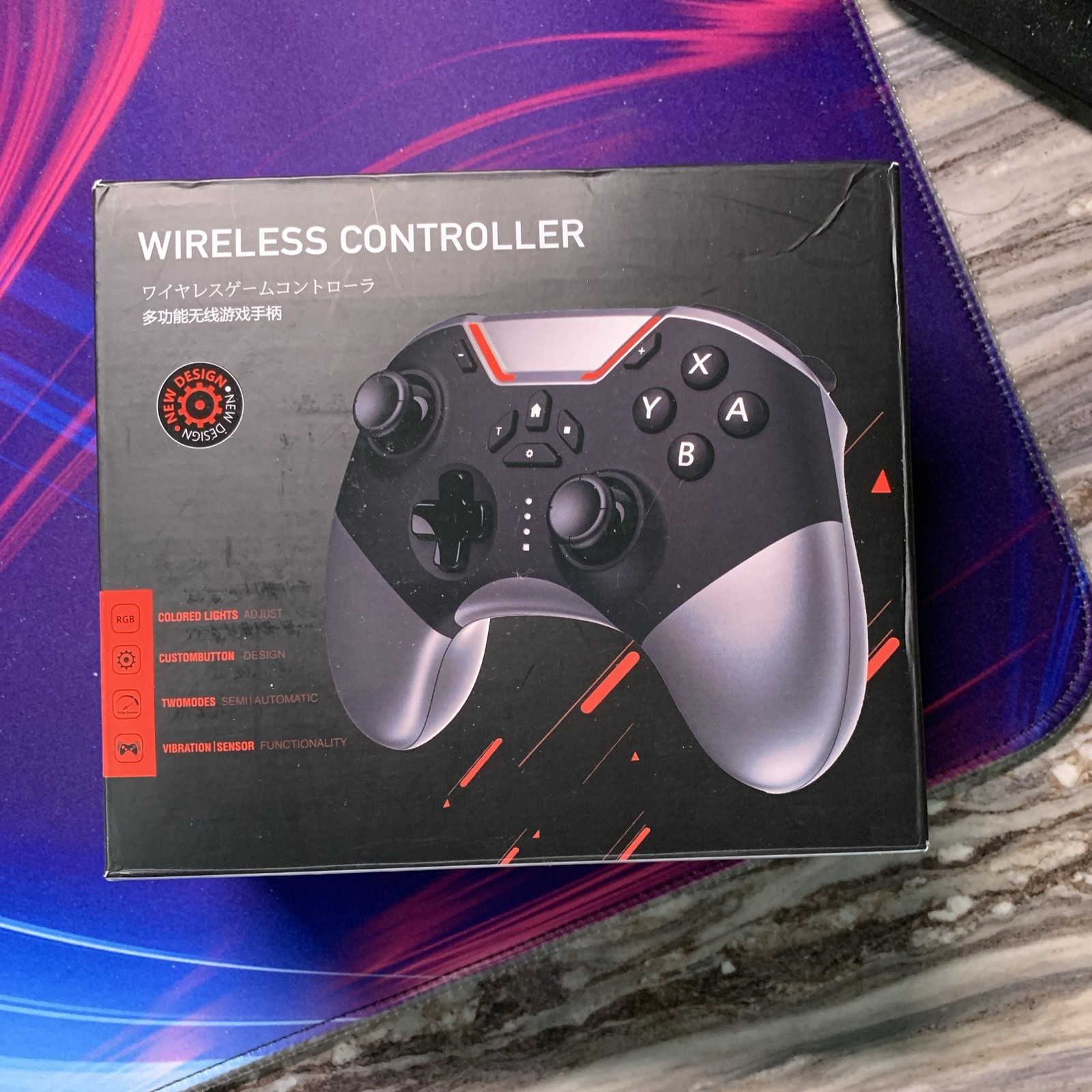 Bluetooth Controller for Switch/PC/iPhone/Android/Apple Arcade MFi Black