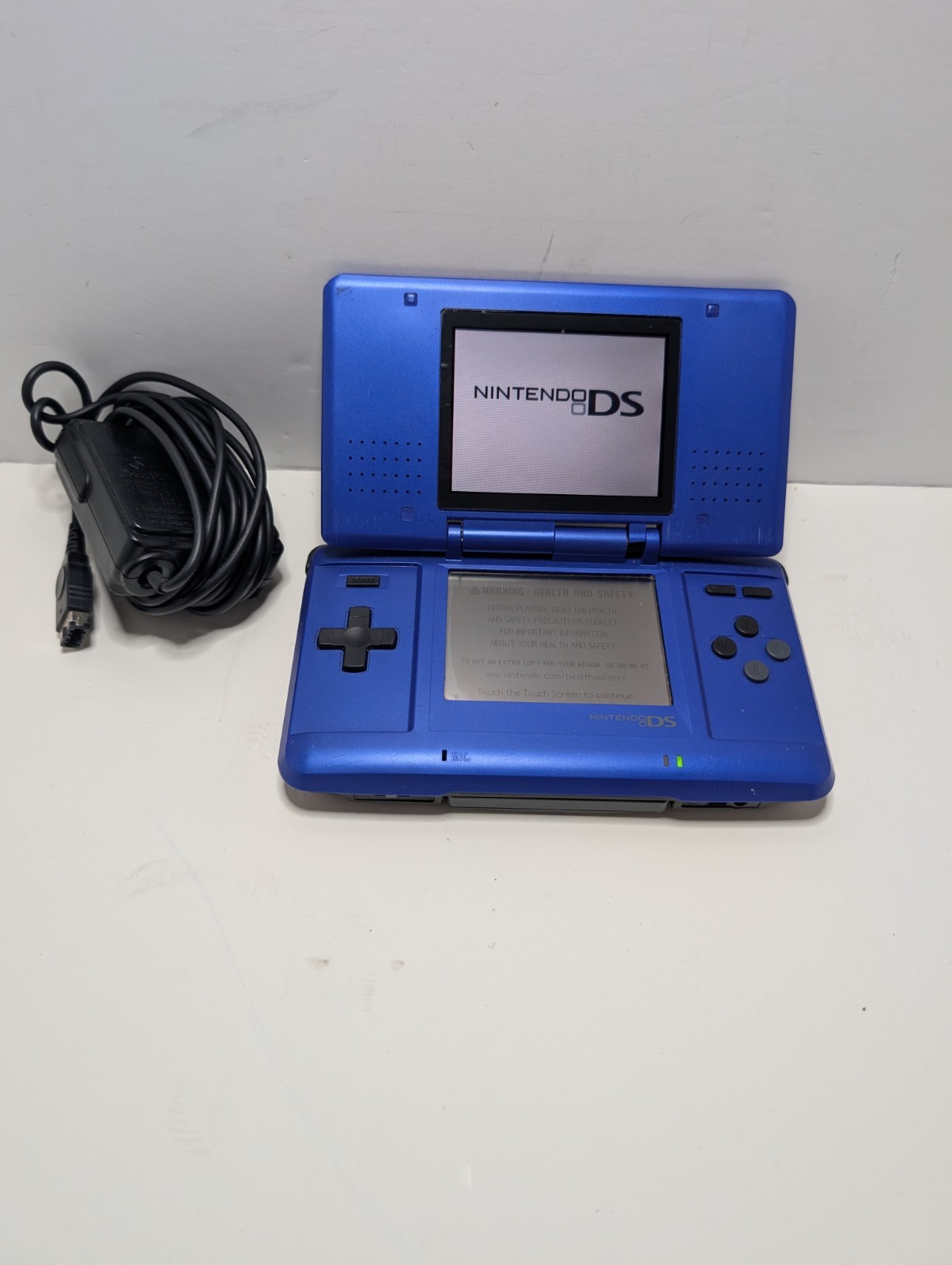 Nintendo DS Original Blue With Charger And GBA Super Mario 3 Read