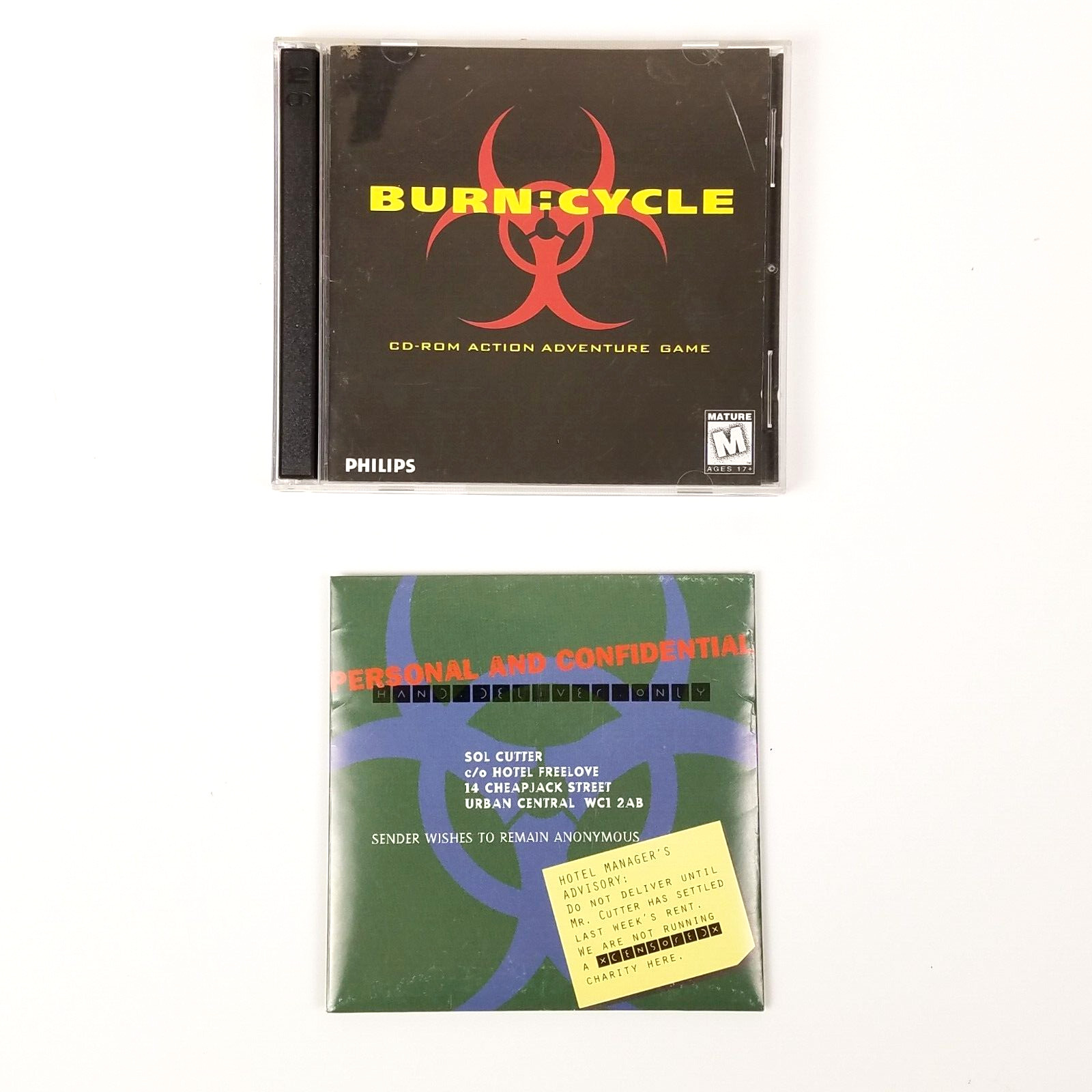 Burn Cycle PC/Mac/CD-ROM Big Box Complete in Box FMV Style Game w/ Soundtrack