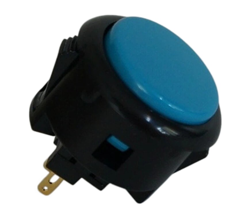 Japan Sanwa Mix Buttons 8 x Black/ Blue-Green-Red-Yellow Video Arcade Game Parts