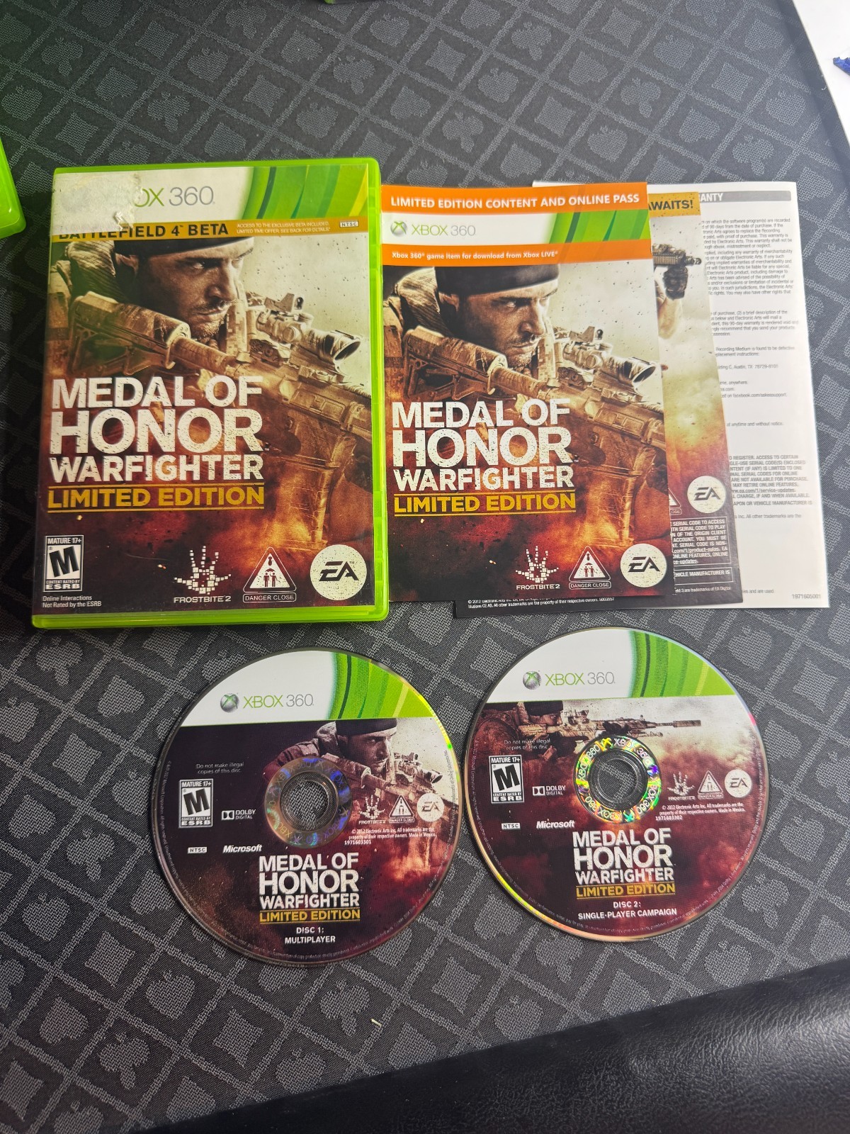 Medal of Honor War Fighter Limited Edition- Microsoft Xbox 360 Cib