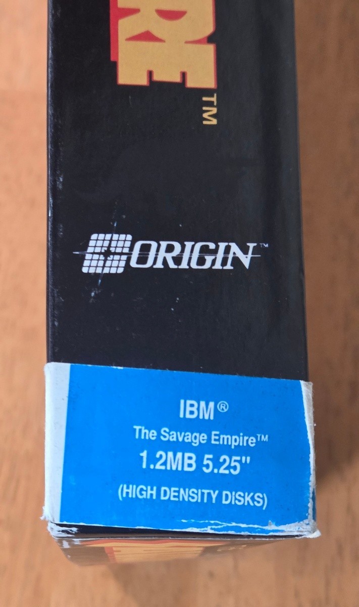 Worlds of Ultima Savage Empire Origin IBM PC Big Box Game 5.25″ Disk No Map 1990