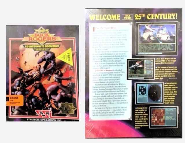 Buck Rogers Countdown to Doomsday Factory Sealed Commodore 64/128 SSI RPG