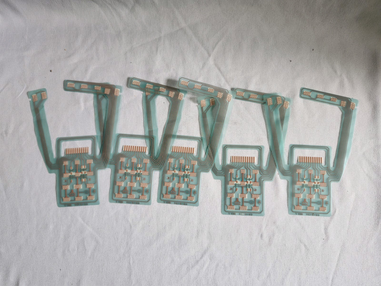 NOS Atari 5200 Controller Flex Keyboard Membrane C001824 Rev7 CX52 – Lot of 5
