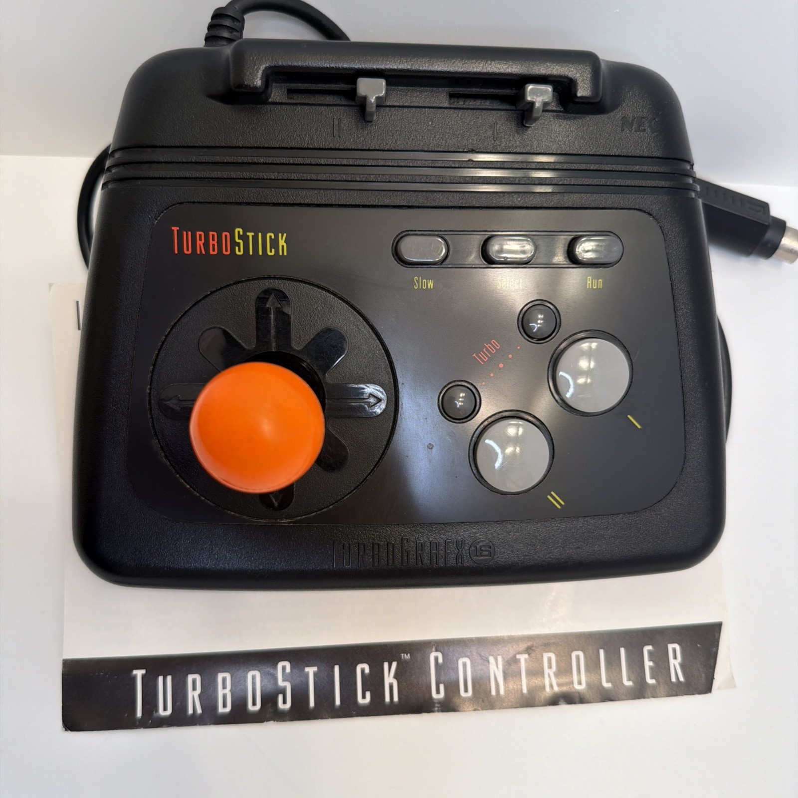 Turbo Stick (TurboGrafx-16, 1990) Tested w/ Instruction Manual HES-STK-01
