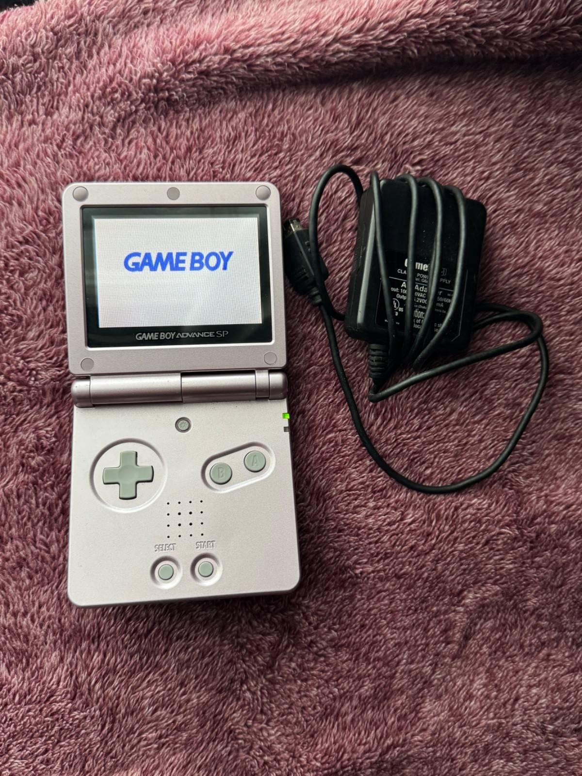 Nintendo Gameboy Advance SP Handheld System Pearl Pink Model AGS-101