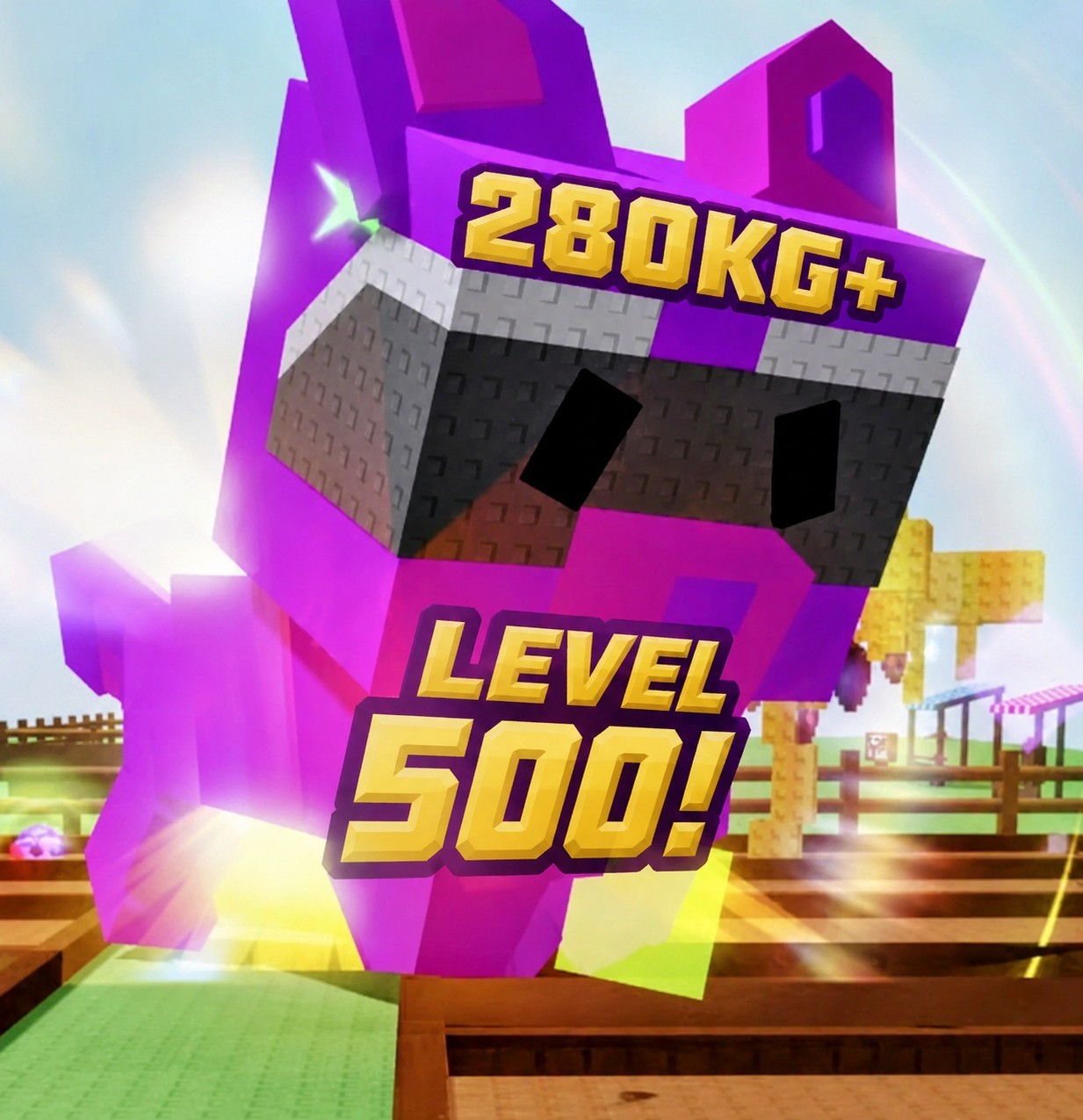 285kg HUGE RAINBOW 🌈 RACCOON LVL 500! Grow 🪴 A Garden 🏡