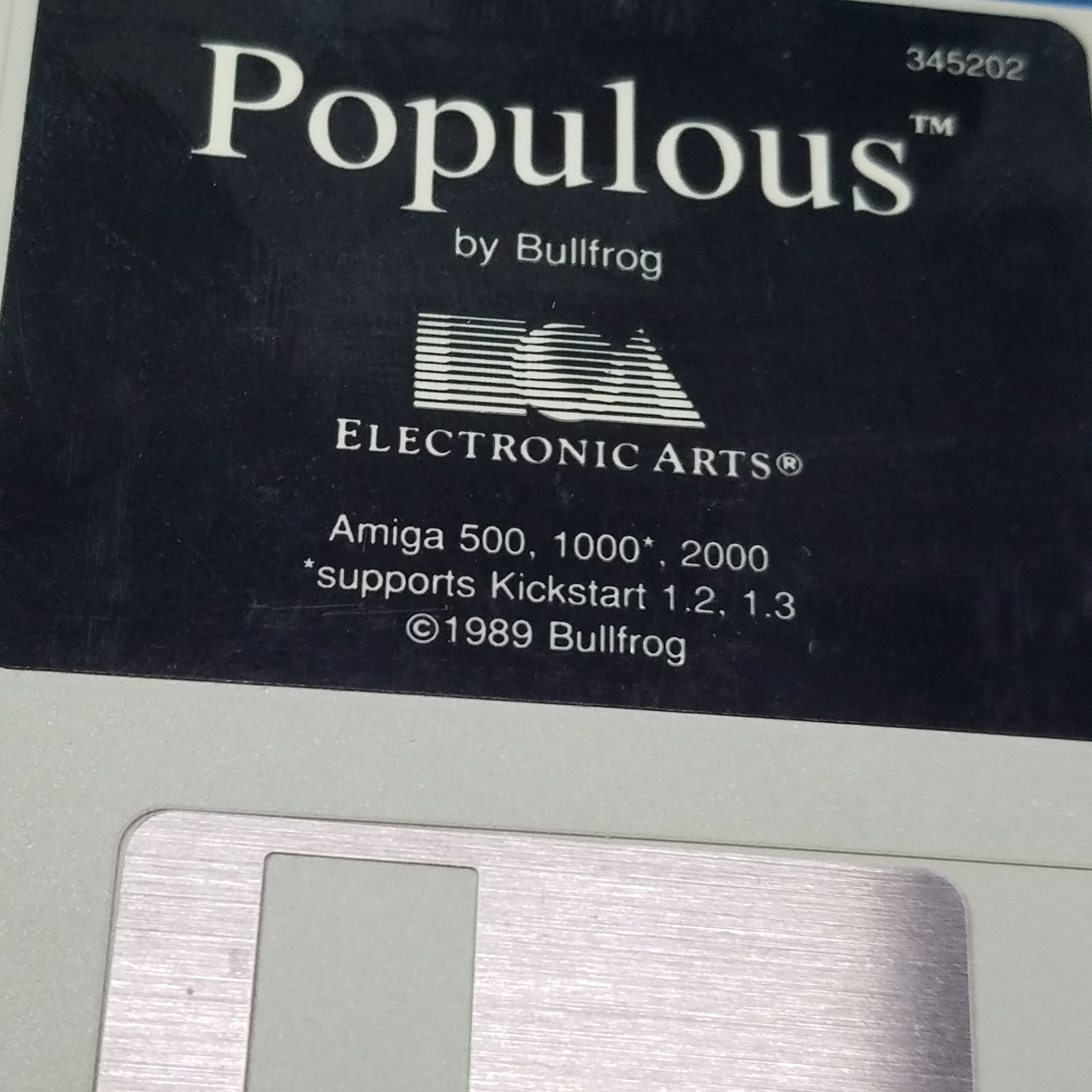 Amiga Populous Computer PC Game W Manual & Box Vintage Electronic Arts 1 Disk