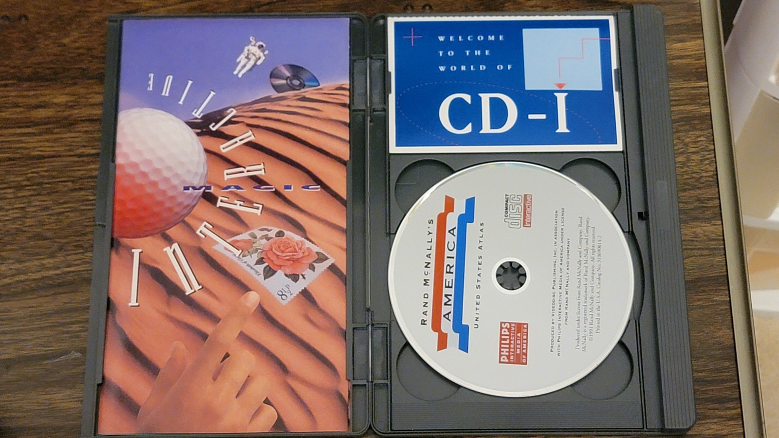 Rand McNally’s America: United States Atlas (Philips CD-i, 1991) Long Box