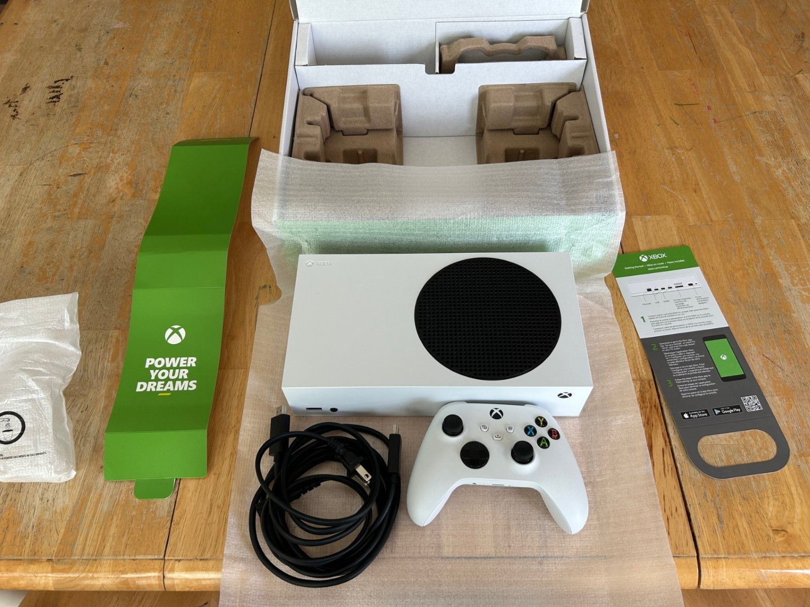 Microsoft Xbox Series S 512GB Console – White TESTED w/ Cables + Controller