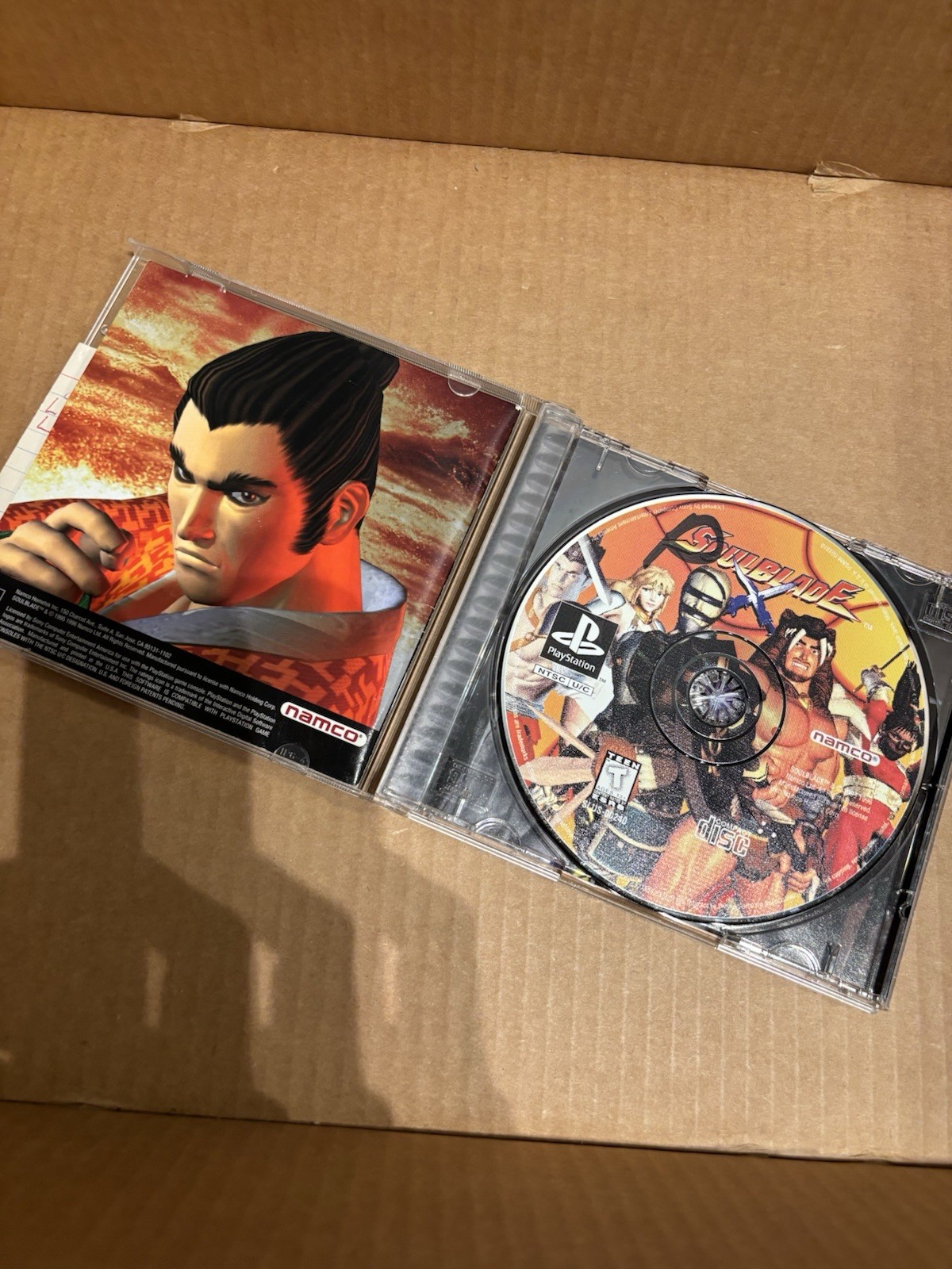 Namco Soul Blade Sony PlayStation 1 Game, Multiplayer, Manual Included, 1996