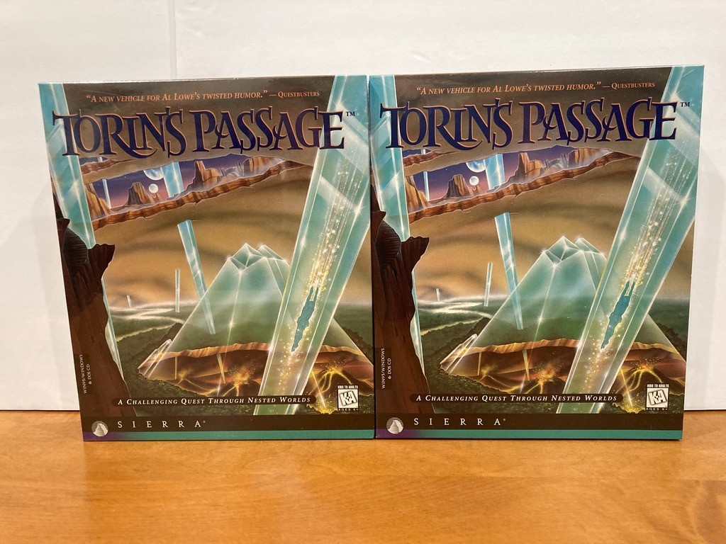 SEALED 1995 Torin’s Passage Sierra Al Lowe Big Box PC