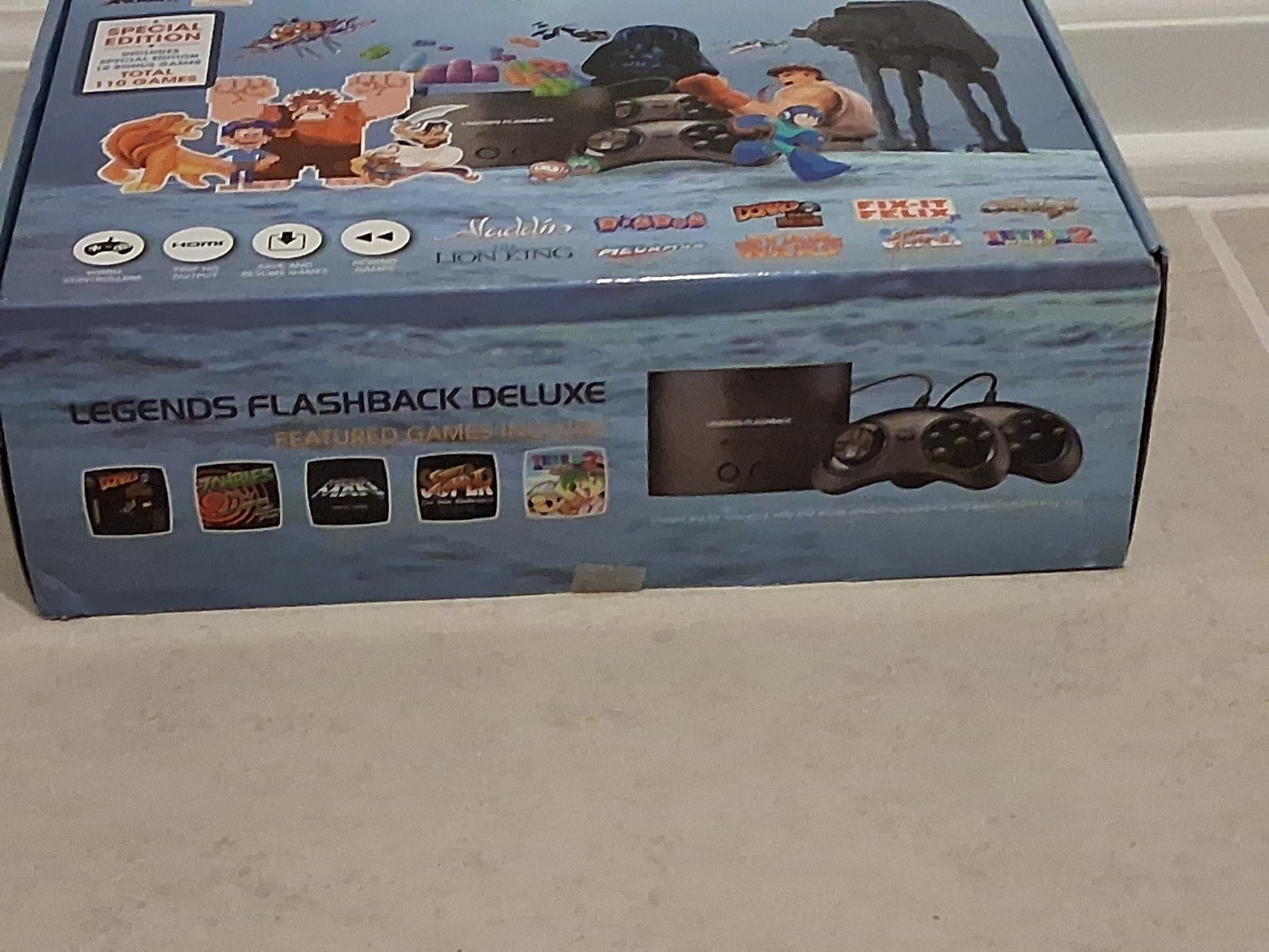 AtGames Legends Flashback HDMI Console Built-in Games with 2 Controllers