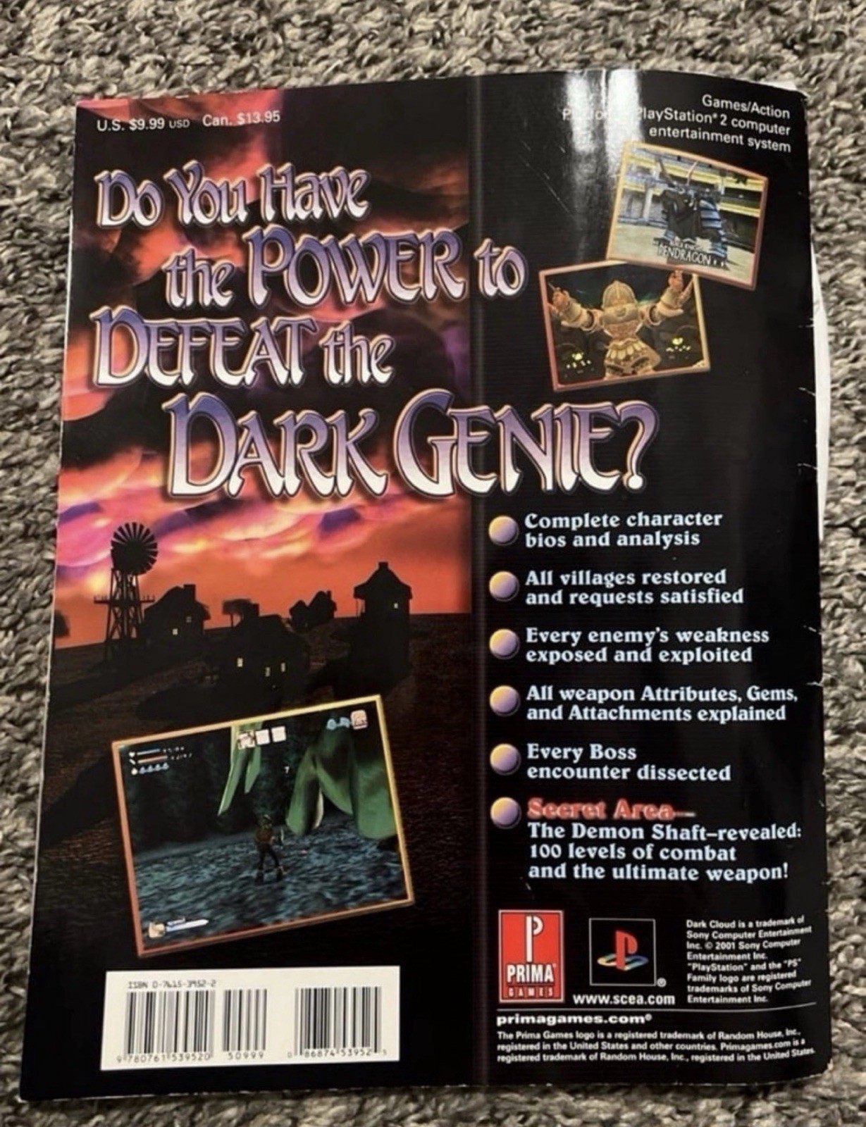 Prima Games Official Strategy Guide for Dark Cloud (PlayStation 2)