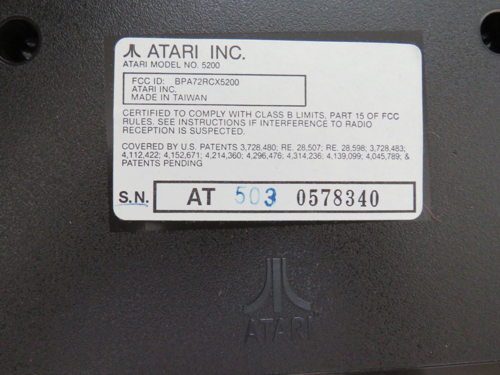 Atari 5200 Console Bundle Cables Controller 2 Games in Original Box – Untested