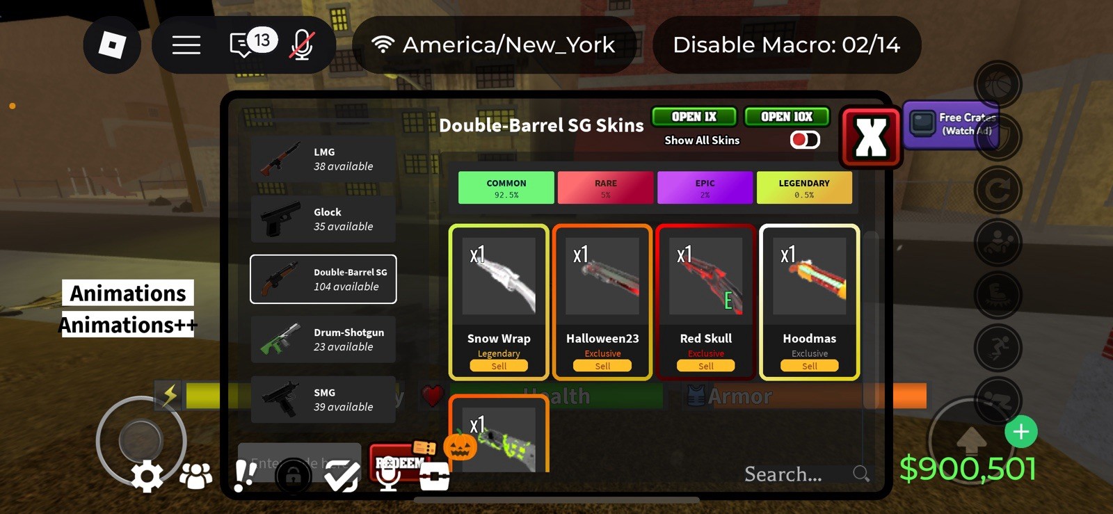 Da Hood Redskull Double Barrel