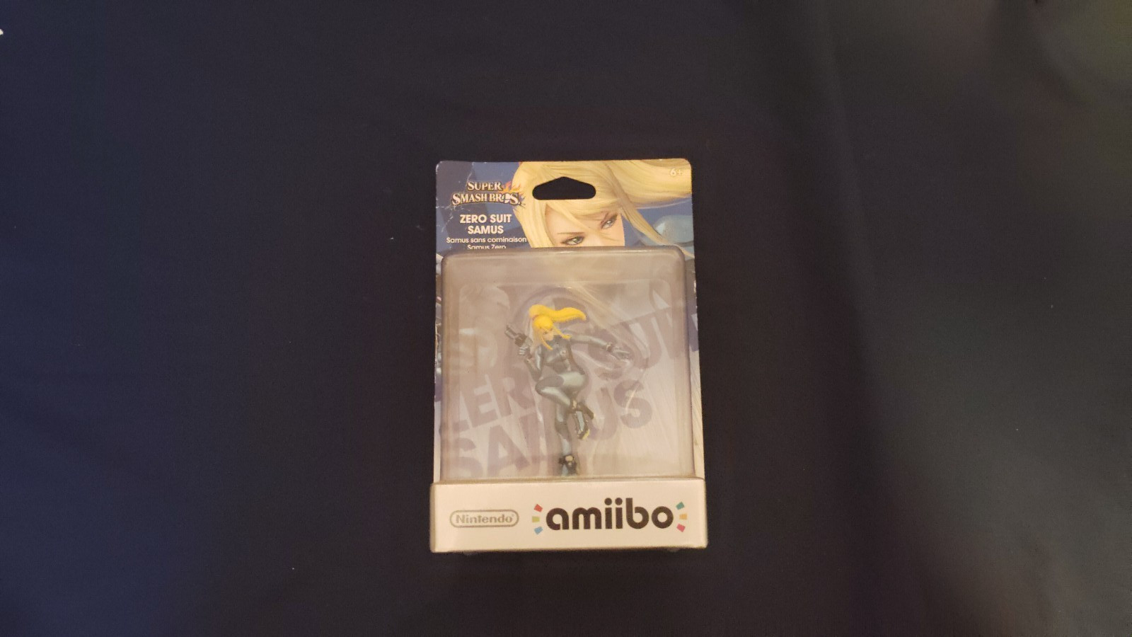 Nintendo Amiibo Super Smash Brothers Zero Suit Samus Figure – New/Sealed!