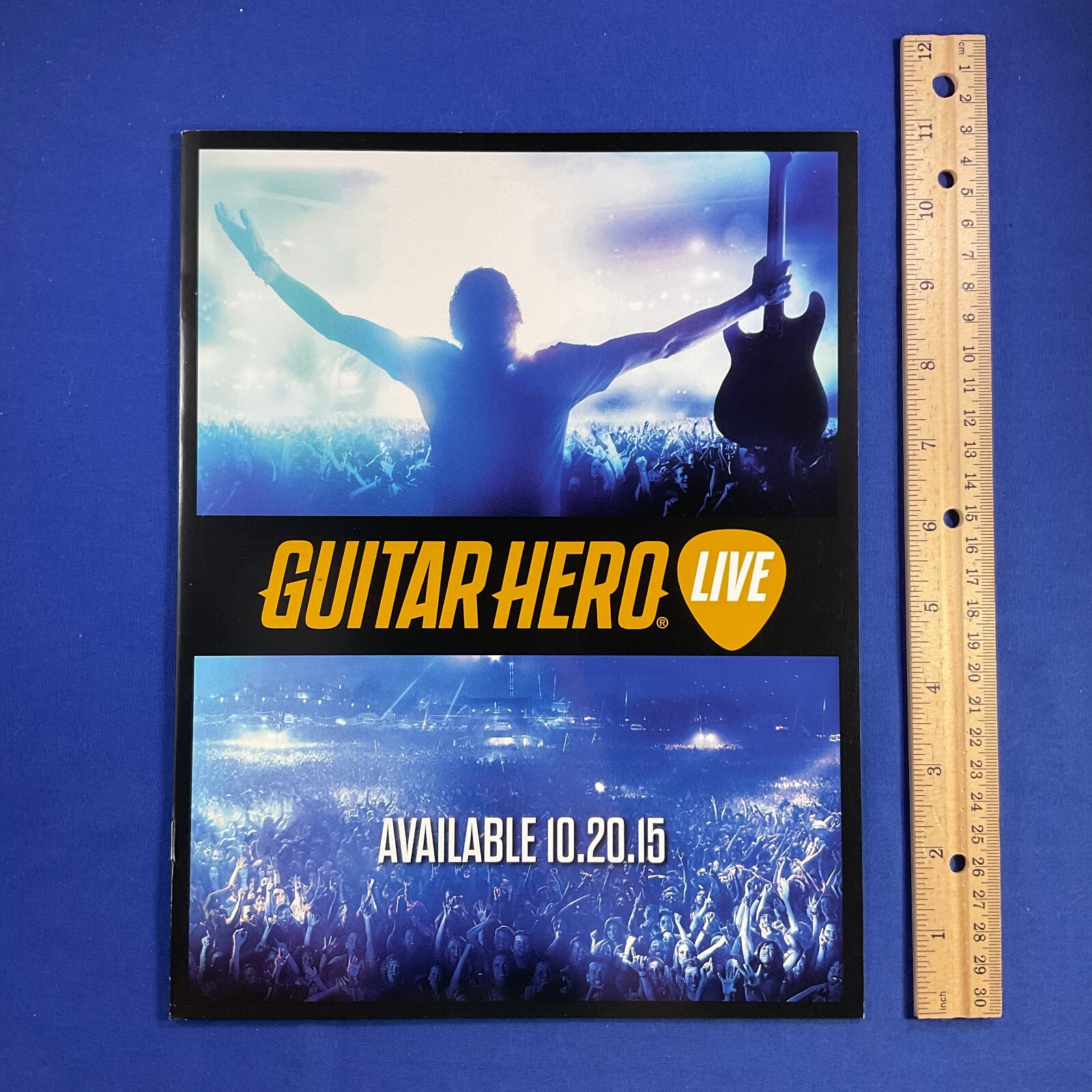 GUITAR HERO LIVE 2015 Video Game Retailer Launch Kit Glossy Promotional Booklet