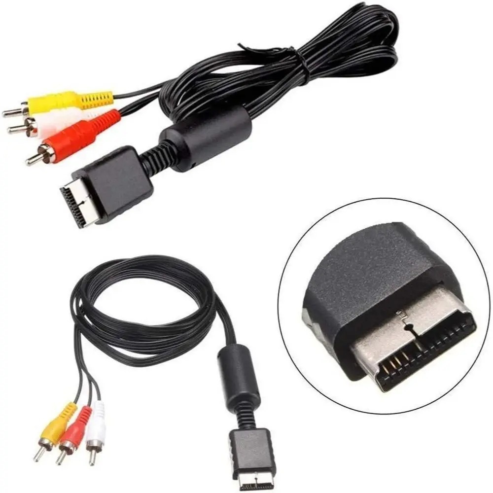 AV Cable for PS1 PS2 PS3 RCA Audio Video TV Adapter Cord PlayStation