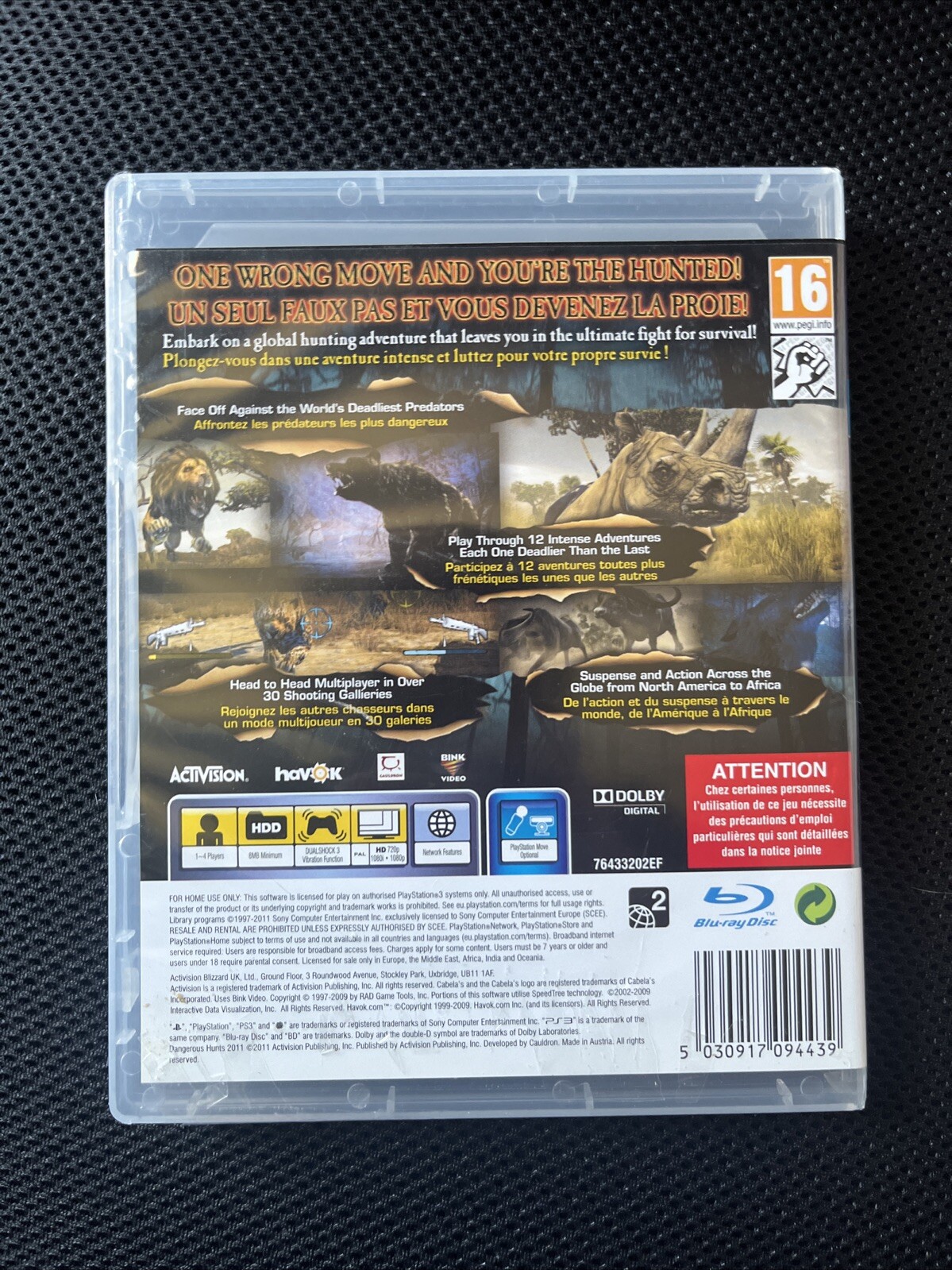 Cabela’s Dangerous Hunts 2011 (Sony PlayStation 3, 2010)