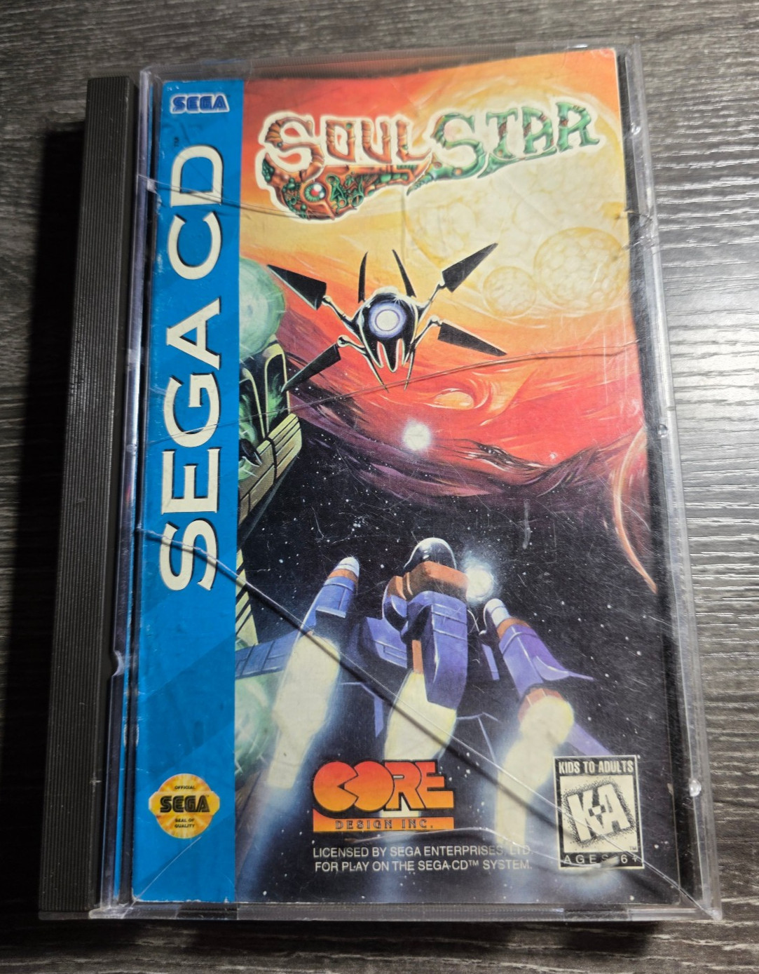 Soul Star (SEGA CD, 1994) Complete W/ Manual CIB TESTED (Cracked Case)