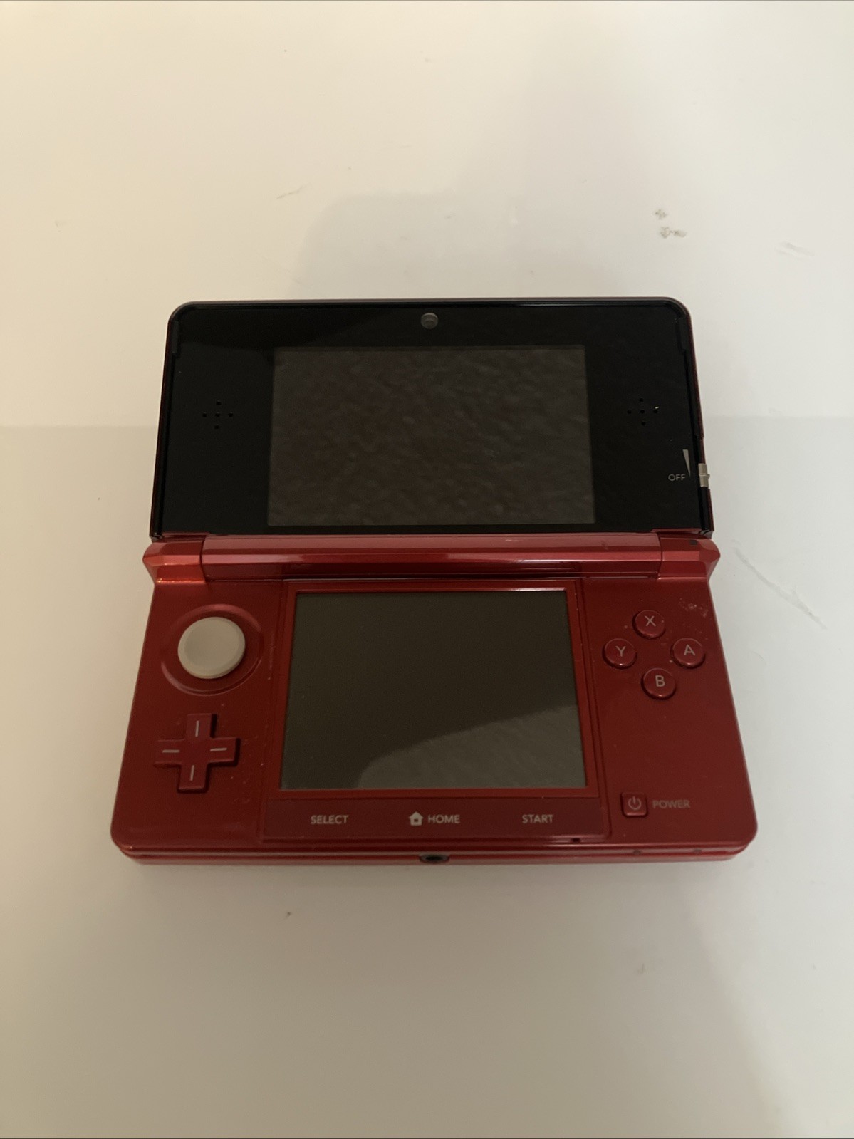 Used Nintendo 3DS Handheld System – Flame Red Tested And Working W/ Stylus