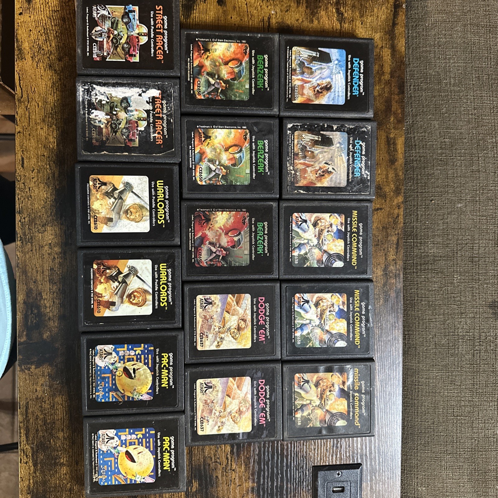 Vintage Atari Game Lot 92 Games Atari 2600 400 800 Activision CBS Untested