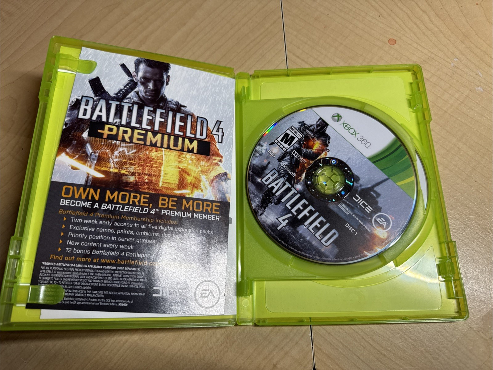 Battlefield 4 (Xbox 360, 2013) CIB