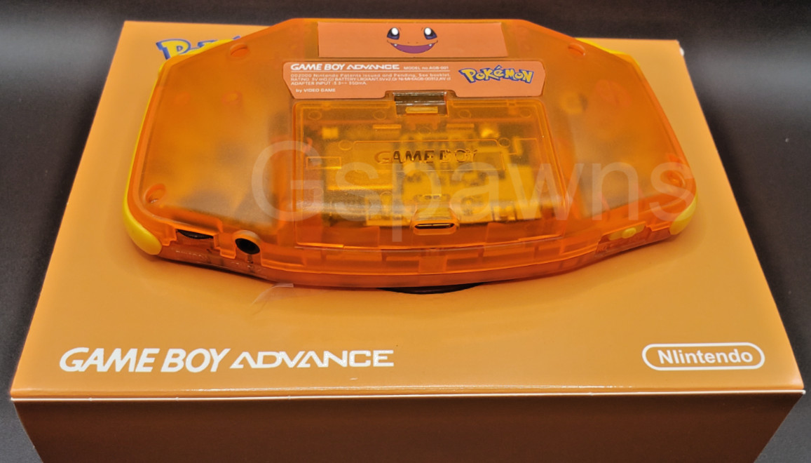 Nintendo GameBoy Advance Charizard GBA IPS 3.0 USBC 1800mAh Rechargeable Battery