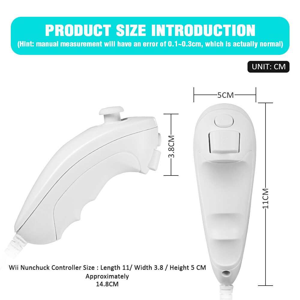 Remote Controller and Nunchuck Built in Motion Plus For Nintendo Wii/ Wii U