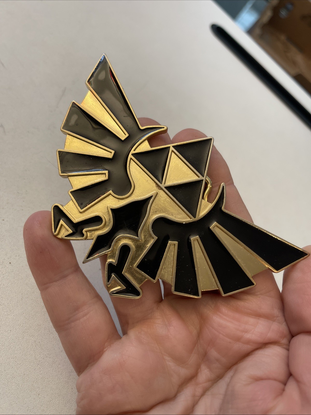 Vintage Nintendo The Legend Of Zelda Triforce Belt Buckle 2007