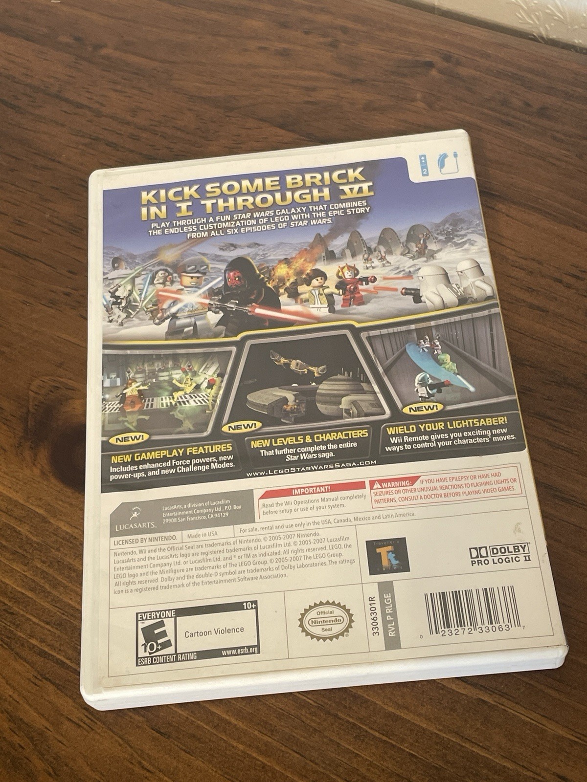 LEGO Star Wars: The Complete Saga Nintendo Wii Game, E10+ (Everyone 10+)