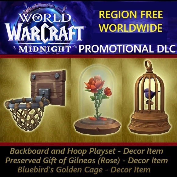 World of Warcraft Midnight [GLOBAL] Promo DLC (3) Decor Items